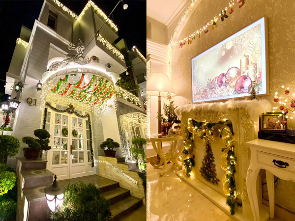 Một gia đình nổi tiếng Vbiz gây choáng ngợp khi dành tận 10 ngày để trang hoàng biệt thự đón Giáng sinh, không khí Noel lan tỏa đến từng ngóc ngách