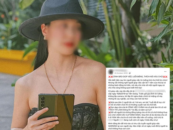 'Dì ghẻ' bạo hành bé gái 8 tuổi đến chết: Từng bóc phốt giúp việc vì thường nạt nộ, chửi bới V.A