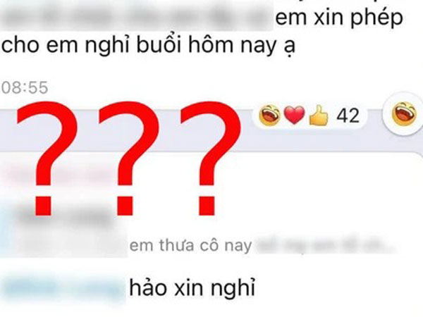 Nam sinh nhắn tin xin cô nghỉ học, lý do khiến cả lớp cười ngã ngửa: Thế này cô vừa phải cho nghỉ lại vừa mất thêm tiền rồi!