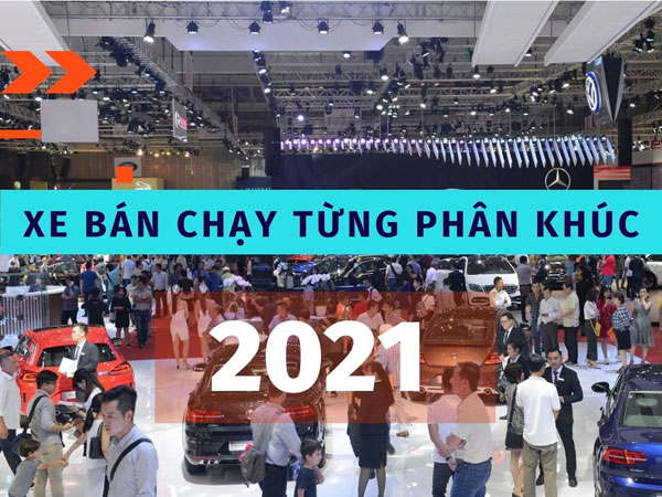 Những mẫu xe bán chạy nhất từng phân khúc năm 2021