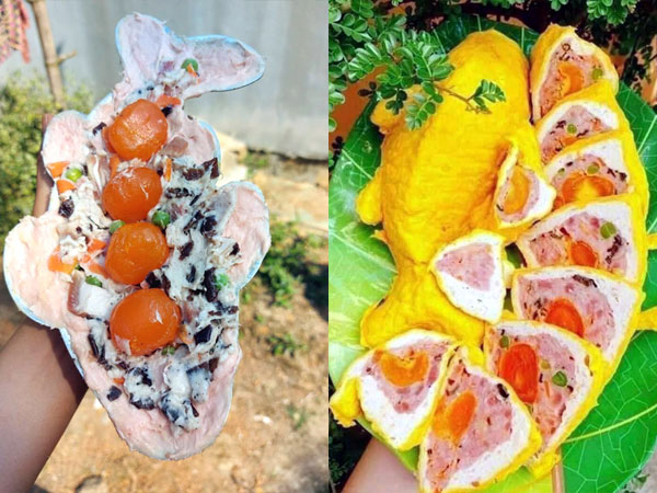Dâng cỗ ông Công ông Táo, chả hoa cá chép hút hàng