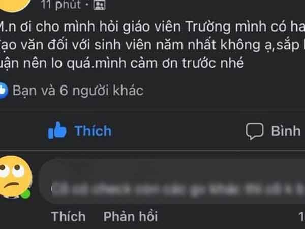 Đăng bài hỏi cách gian lận thi cử, nam sinh sợ 'xanh mặt' khi đọc comment của cô giáo đi ngang