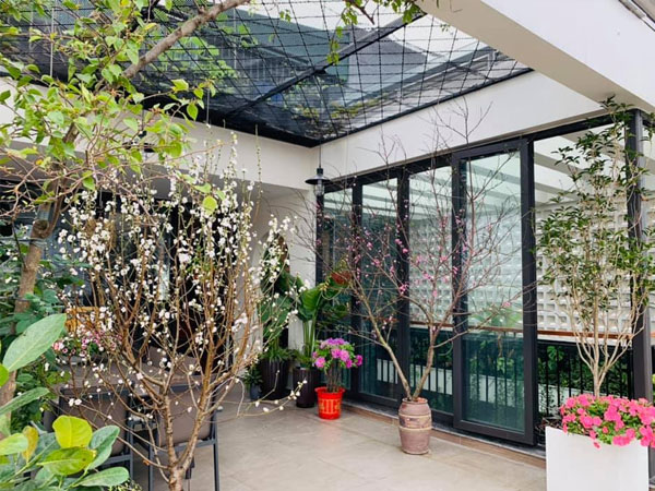 Không gian ấm cúng ngày Tết nhà ca sĩ Trọng Tấn