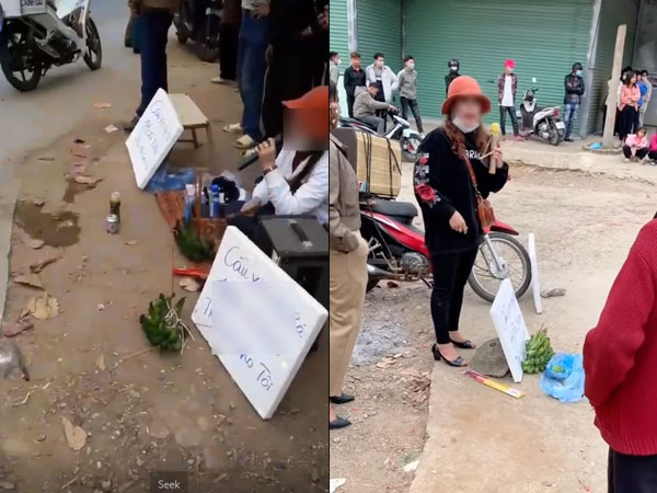 Chủ nợ đem chuối xanh cùng hương, loa kéo đến tận cửa nhà 'con nợ' đòi tiền ngày mùng 1 Tết