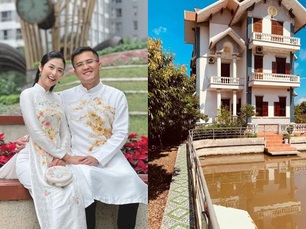 Lộ biệt thự bề thế, chuẩn nhà giàu của gia đình hôn phu Hoa hậu Ngọc Hân