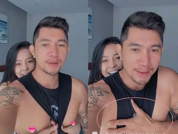 Ngân 98 livestream vạch áo lộ điểm nhạy cảm của Lương Bằng Quang
