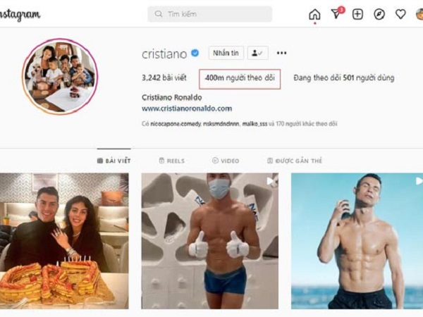 Ronaldo tiếp tục thể hiện sự vô đối trên mạng xã hội, cán mốc 'vô tiền khoáng hậu'