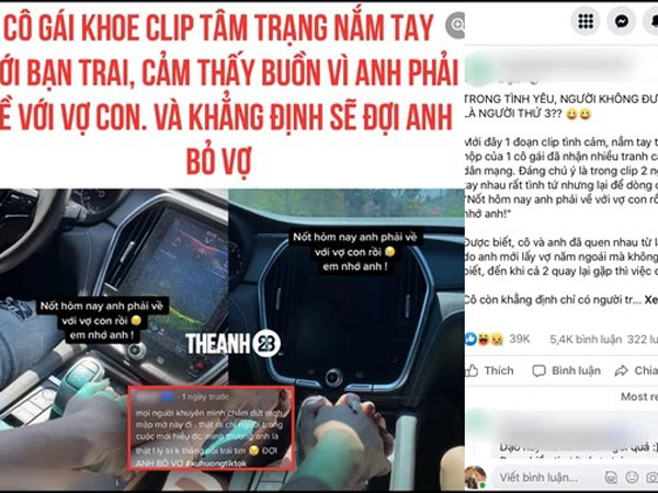 Sợ bị hiểu lầm vì đăng clip than vãn khi bạn trai sắp về với vợ con, cô gái vội lên giải thích nhưng lại khiến ai cũng ngao ngán với lý do