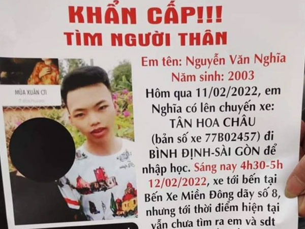 Vụ nam sinh mất tích bí ẩn khi nhập học: Người mẹ kể về cuộc điện thoại trước khi con xuống xe