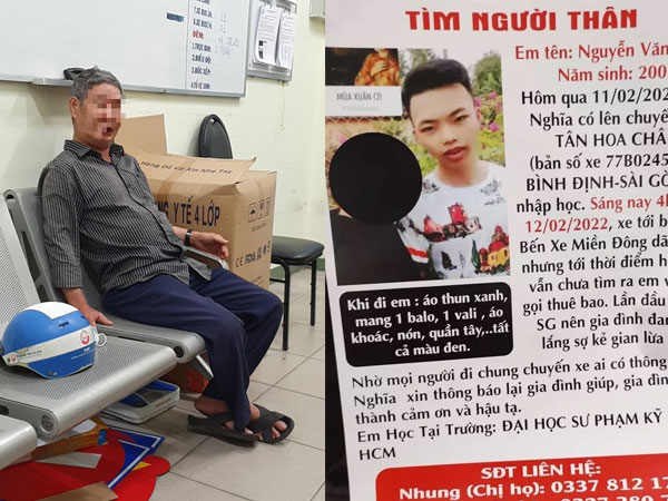 Người đàn ông chở nam sinh viên mất tích ở Bến xe Miền Đông đã được mời đến làm việc tại trụ sở Công an