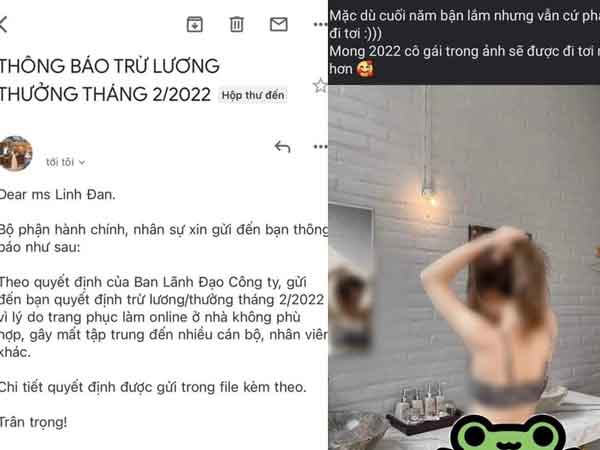 Bức xúc thay cho cô gái bị trừ lương vì 'trang phục làm online gây mất tập trung đến nhiều nhân viên khác' nhưng vừa nhìn ảnh nhiều dân mạng đã vội 'quay xe'