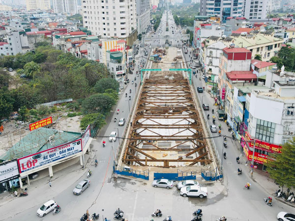 Toàn cảnh dự án hầm chui 700 tỷ đồng ở Hà Nội dần hình thành