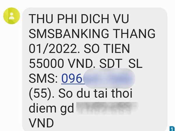 Sốc với mức phí 'đắt cắt cổ' lên tới gần 1 triệu đồng/năm SMS Banking