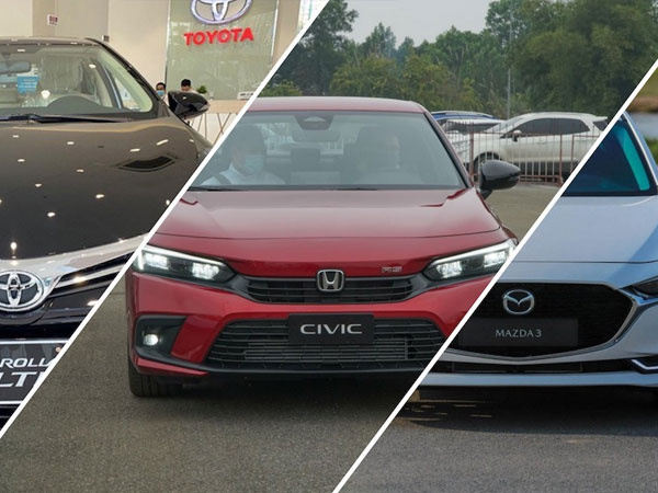 Hơn 700 triệu, chọn Honda Civic 2022 hay Mazda3, Toyota Corolla Altis?