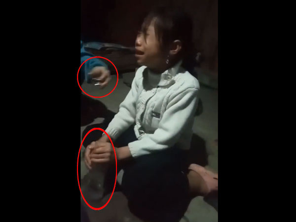 Xôn xao clip bé gái uống rượu say khi bạn bè và người lớn vô tư cười đùa quay clip