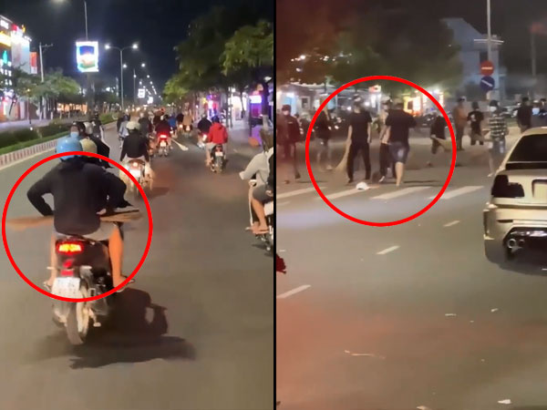Nhóm thanh niên 'mang đồ' đi gây chiến, dân mạng ngỡ ngàng với 'dàn vũ khí' trên tay