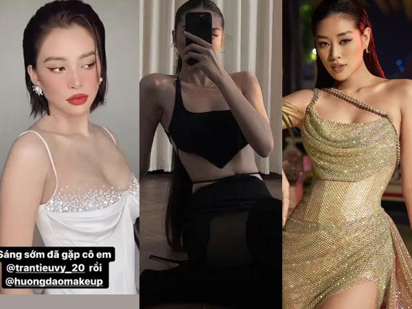 Khánh Vân, Kỳ Duyên, Tiểu Vy cùng 'xõa vai' lên đồ chặt chém: Ai cua gắt hơn?