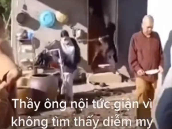 Xuất hiện clip ông Lê Tùng Vân 'múa võ', cầm xà beng đập phá vì không tìm thấy Diễm My, thực hư ra sao?