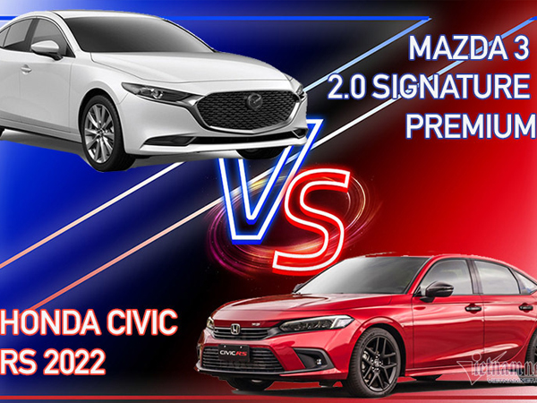 Gần 900 triệu: 'So găng' Honda Civic và Mazda 3 ở phiên bản cao nhất