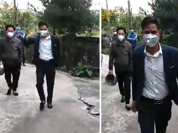 Chủ tịch xã bị tố xưng 'mày - tao' với bệnh nhân Covid-19, hùng hổ giật điện thoại khi bị quay hình