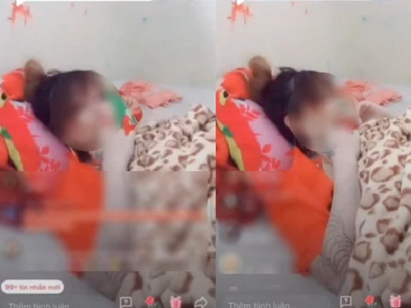 Phản cảm tột độ cặp đôi trung niên livestream 'diễn' như đang làm 'chuyện ấy'