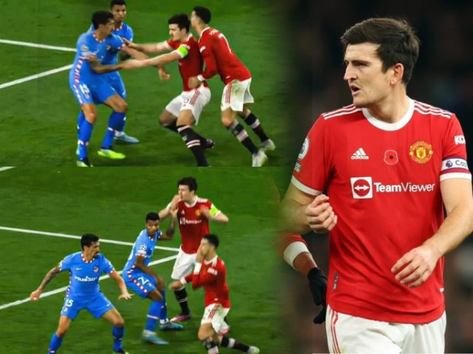 Ronaldo suýt gẫy răng vì pha tấu hài của đội trưởng Maguire