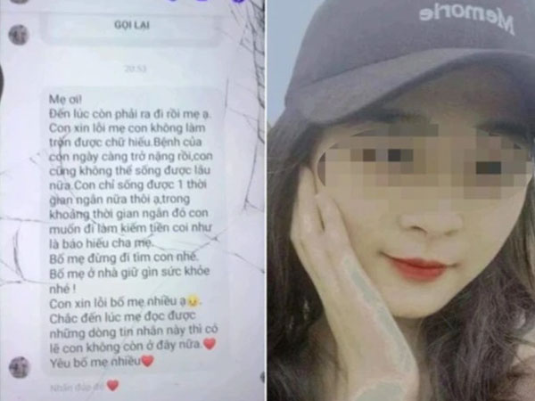 Nữ sinh mất tích bí ẩn, dòng tin nhắn để lại cho gia đình khiến người đọc rơi nước mắt