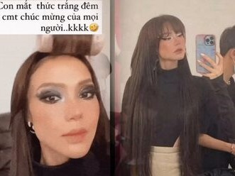 Ngay sau khi được cầu hôn, Minh Hằng xuất hiện với vẻ ngoài quá khác