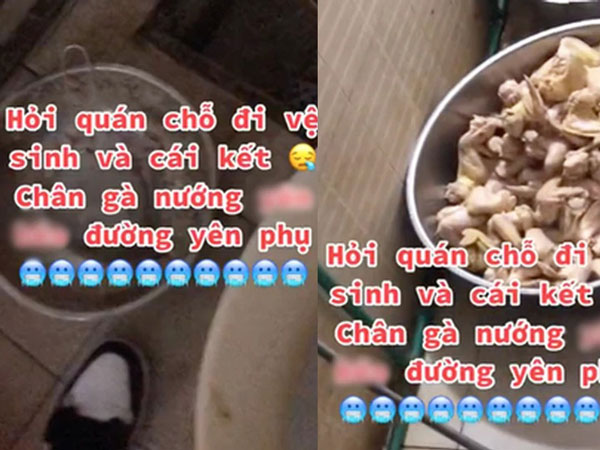 Đến quán chân gà nướng nổi tiếng hỏi chỗ đi nhờ vệ sinh, cảnh tượng chứng kiến khiến thực khách muốn ói, lập tức chạy ra 'quay xe'
