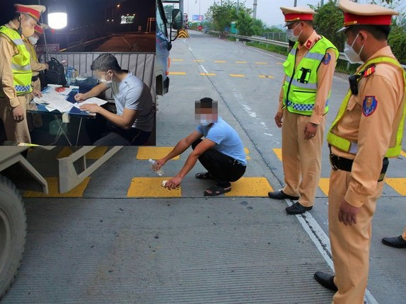 Không xin được CSGT bỏ qua, tài xế lái xe quá tải chây ì, thách thức cảnh sát và cái kết 'bật khóc'