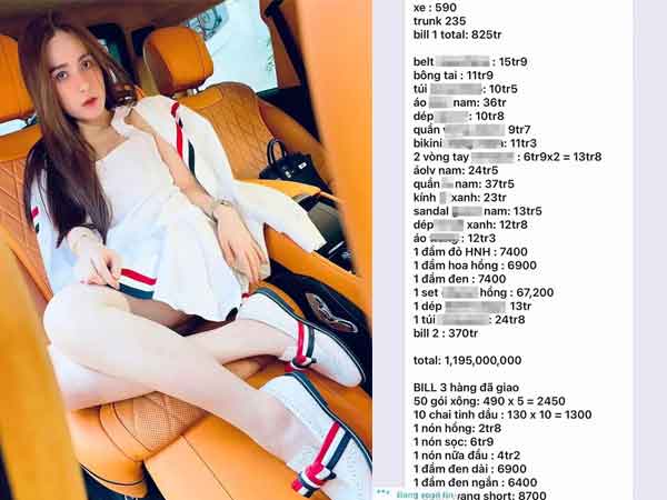 Sốc hóa đơn 1 lần mua sắm 'sương sương' của Đoàn Di Băng