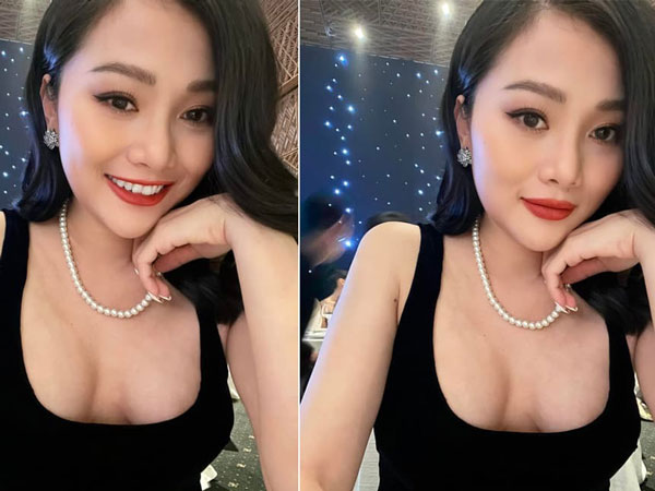 Em gái Quang Vinh đăng ảnh gợi cảm đi ăn cưới, 'lột xác' so với hình ảnh 'mẹ bỉm sữa' khi ở nhà