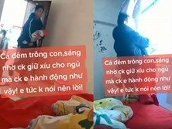 Vợ đang ngủ, chồng bế con vào phòng và làm một việc khiến người phụ nữ tức sôi máu, chị em nào xem xong cũng đồng cảm