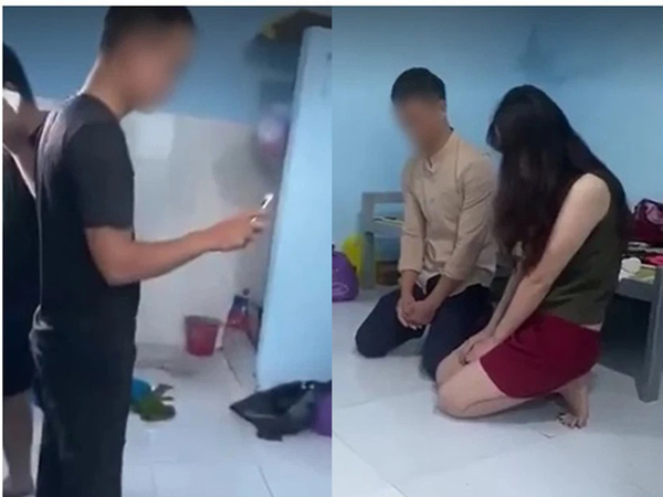 Bắt quả tang vợ và trai trẻ đang 'nương tựa' trong phòng trọ, chồng rút điện thoại ra bắt cả 2 quỳ xuống quay clip, gây sốc nhất vẫn là lời khuyên của anh em đi cùng