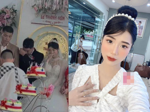 Nhan sắc cô dâu trong đám cưới 'chú rể khóc nức nở' đang gây sốt: Xinh chẳng kém hot girl