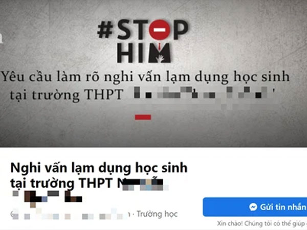Vụ thầy giáo trường chuyên bị tố xâm hại nhiều nam sinh: 'Thầy dẫn em vào 1 căn phòng, đóng cửa và bắt đầu hành vi!'
