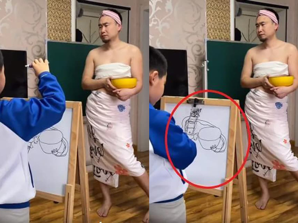 'Gạt liêm sỉ' giả gái đứng 'ưỡn ẹo' làm mẫu ảnh cho con, ông bố 'giận tím người' khi thấy thành quả