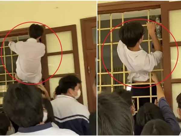 Không có chìa khóa mở cửa phòng học, nam sinh nảy ra ý định bá đạo để 'giải cứu' cả lớp