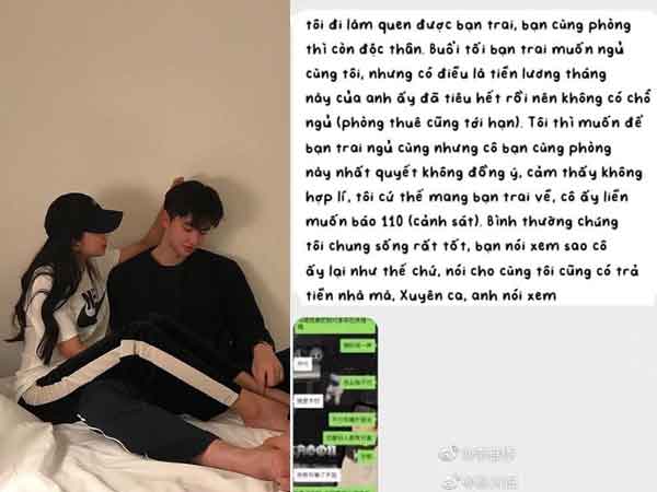 Dẫn bạn trai về phòng trọ ngủ cùng bèn bị bạn cùng phòng dọa báo cảnh sát, cô gái đăng đàn xin ý kiến và cái kết 'dừa lòng' cho kẻ 'khuyết tật tư duy'