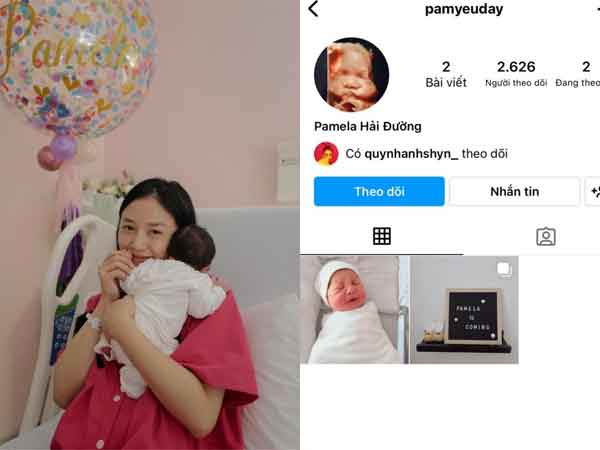 Vừa mới lọt lòng, con gái Salim đã được mẹ lập riêng một tài khoản Instagram, khoảnh khắc đầu tiên của nhóc tì liền gây sốt