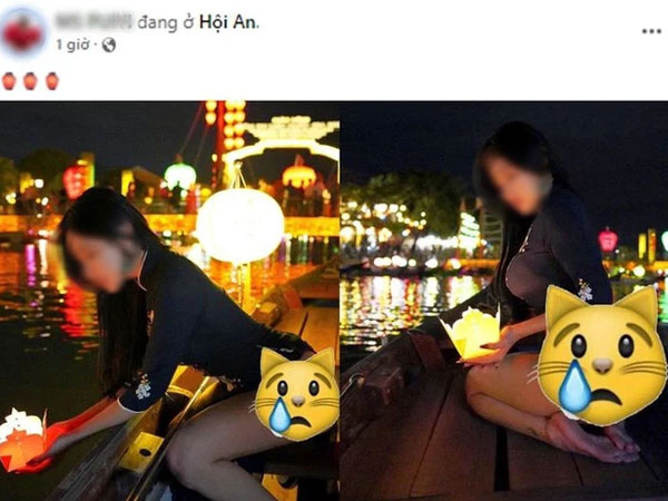 Mặc áo dài chụp ảnh khoe thân phản cảm ở Hội An, nữ du khách nước ngoài bị CĐM phản đối kịch liệt