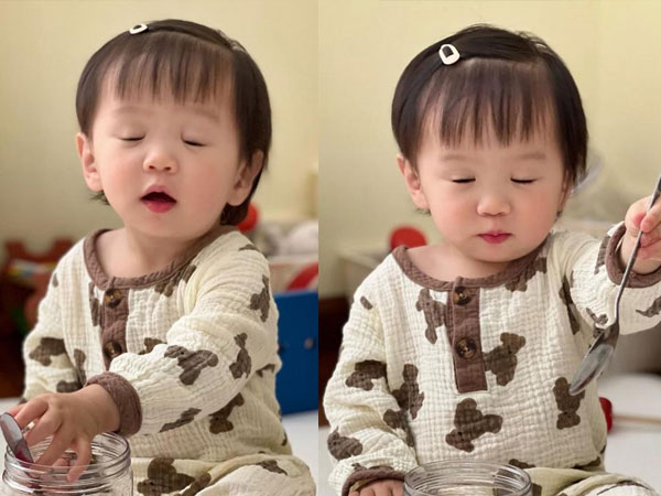 An Nguy hí hửng tung loạt ảnh 'tấu hài' làm mặt xấu của con gái, trông vừa lầy lội vừa cưng hết nấc