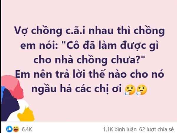 Chồng chất vấn: 'Cô đã làm được gì cho nhà chồng chưa?' và câu trả lời out trình của những bà vợ hết lòng vì gia đình