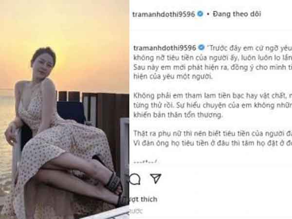 Hot girl Trâm Anh khuyên: 'Phụ nữ thì nên biết tiêu tiền từ người đàn ông của mình'