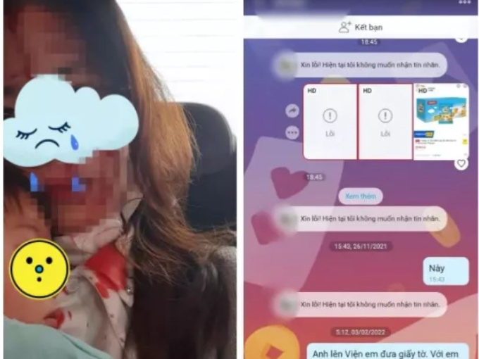 Bị chồng ngoại tình đánh tới chảy máu bê bết, người vợ một mình ôm con tới viện khiến ai cũng xót thương