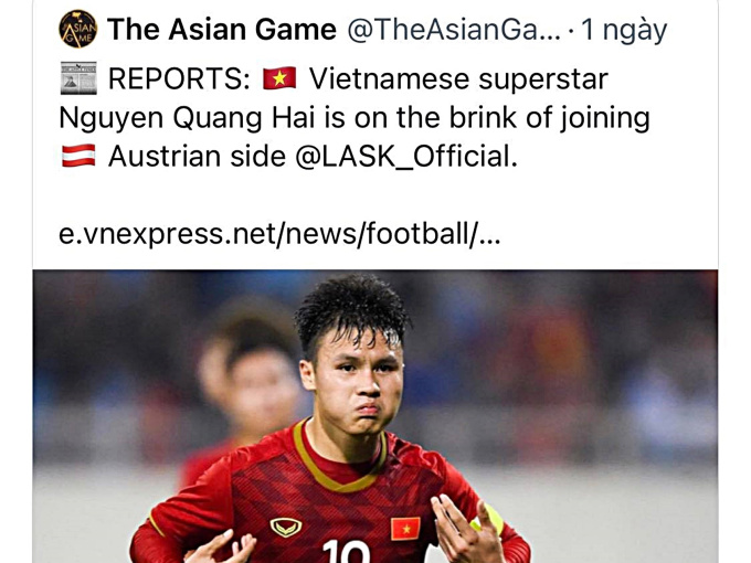 Sky Sport: 'LASK chưa có bất kỳ liên hệ gì với Quang Hải'!