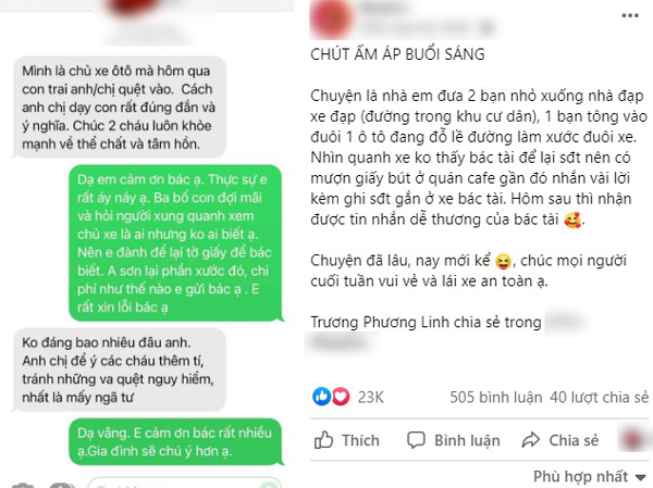 Con nhỏ đùa nghịch làm xước xe người lạ, lời nhắn để lại của ông bố nhận cả nghìn lời khen, chủ xe cũng chẳng nỡ bắt đền