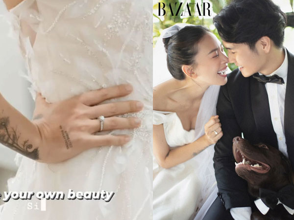 Nhẫn cưới với viên kim cương có kích thước 'khủng' của Ngô Thanh Vân khiến ai nấy đều phải trầm trồ