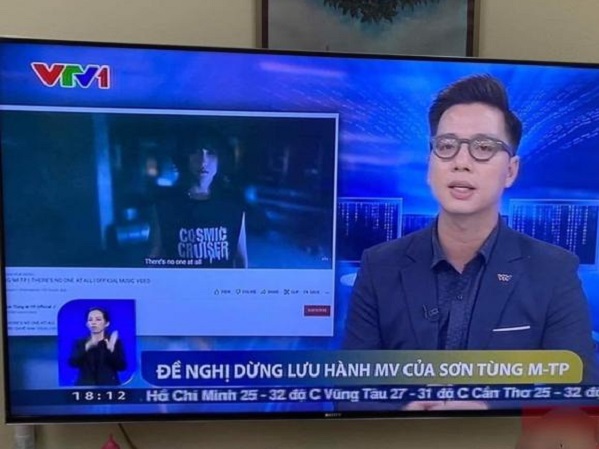 Giữa lúc lùm xùm nổ ra, Sơn Tùng bị VTV réo tên với nội dung: 'Đề nghị dừng lưu hành MV mới!'