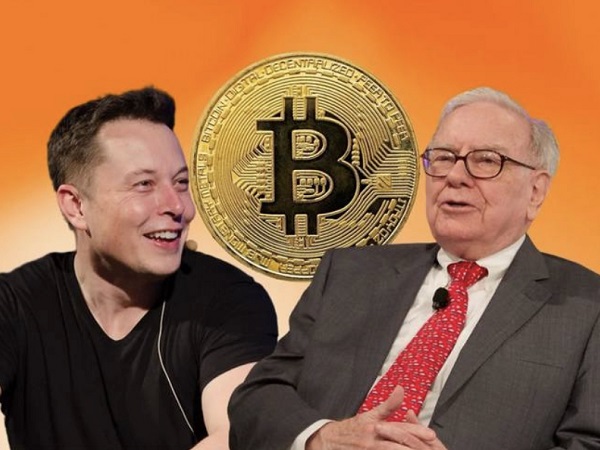 Elon Musk 'trêu' tỷ phú Warren Buffett vì Bitcoin